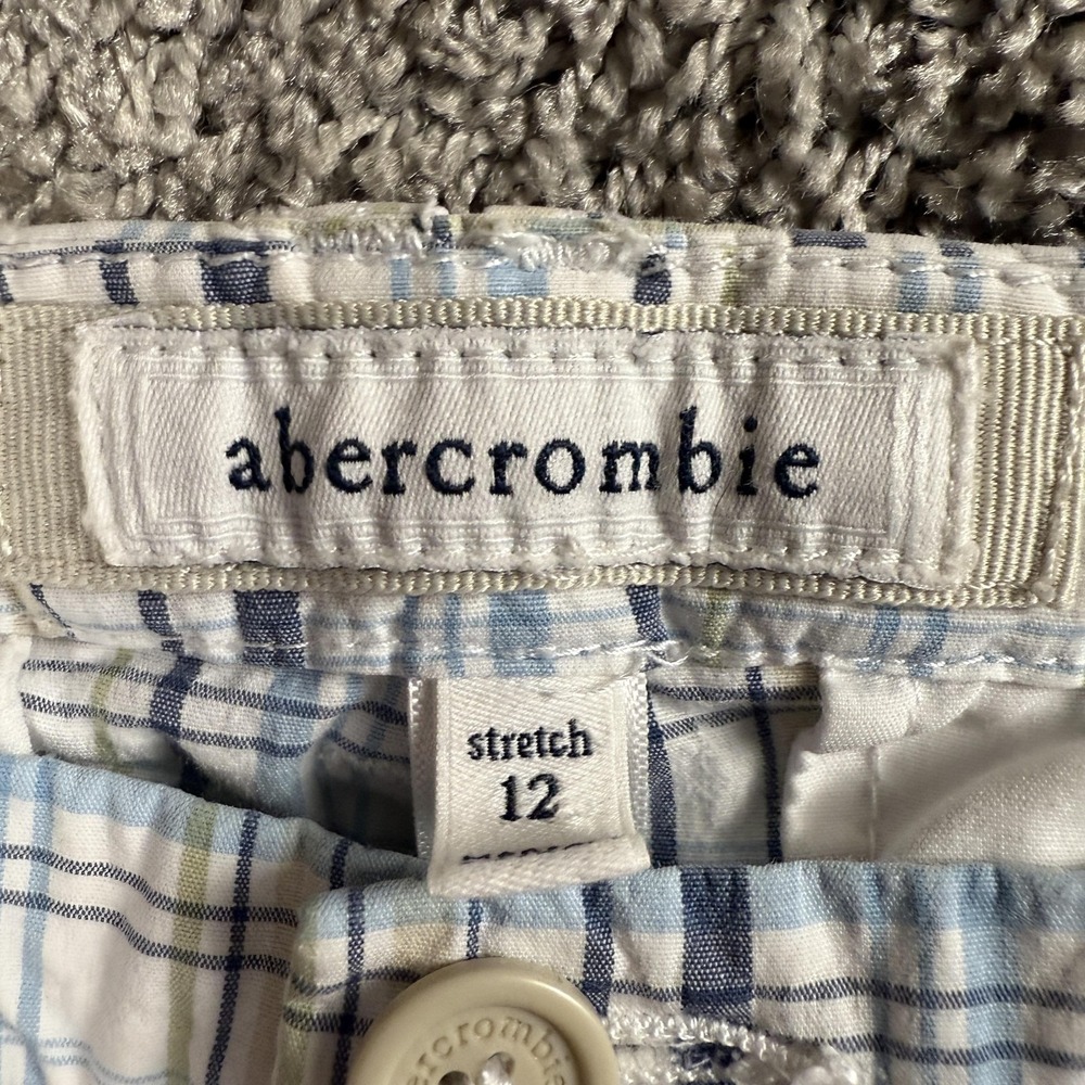 Y2K Abercrombie Girls Bermuda Shorts 12 Y2K Cotton Preppy Old Money 2000s - Picture 3 of 14